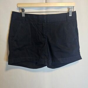 J.Crew Womens Chino Shorts Navy Blue Pockets Casual Everyday Classic